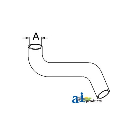A & I Products Radiator Hose, Top 10" x2" x1.7" A-1692004M1